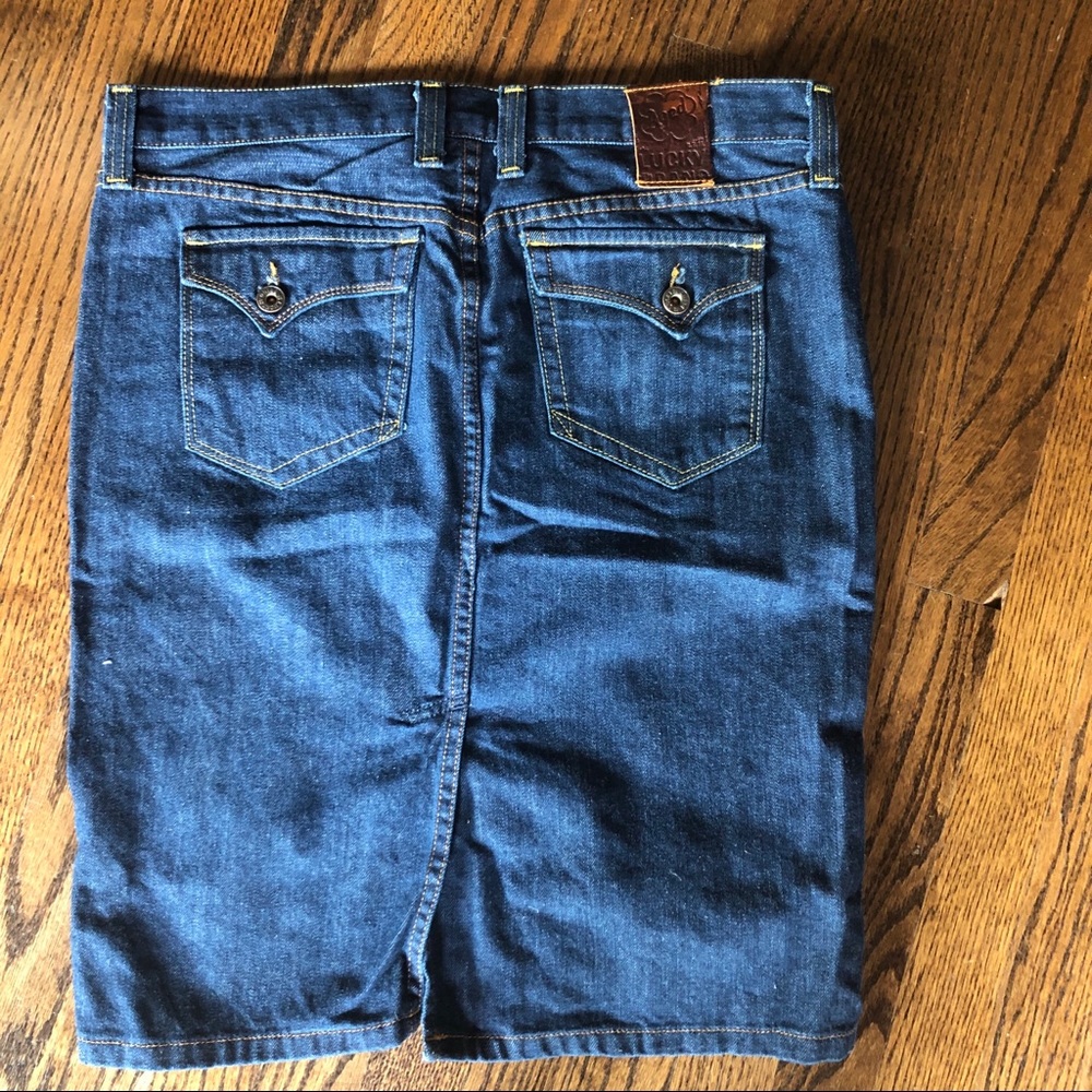 Lucky dark denim skirt - Picture 2 of 6